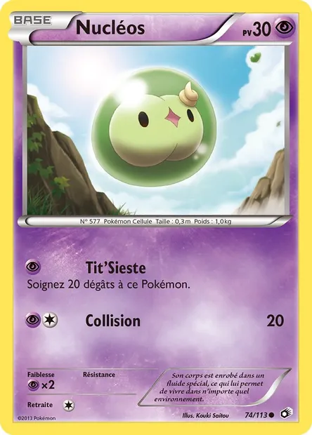 Nucléos, carte Pokémon LTR 74 — extension Legendary Treasures