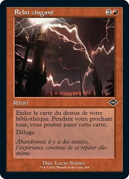 Relai zingant, carte Magic MH2 406 — extension Horizons du Modern 2