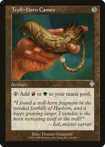 Troll-Horn Cameo, Magic card INV 316 — Invasion set