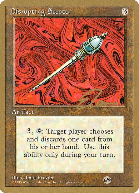 Disrupting Scepter, Magic card PTC et316sb — Pro Tour Collector Set set