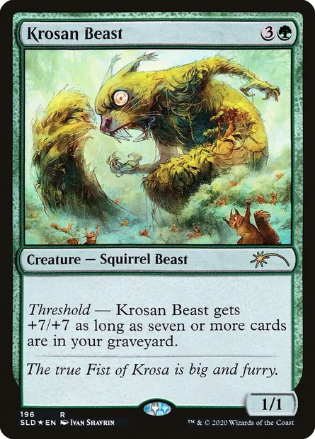 Krosan Beast, Magic card SLD 196 — Secret Lair Drop set