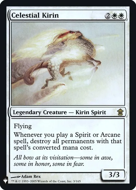 Celestial Kirin, Magic card PLST SOK-3 — The List set
