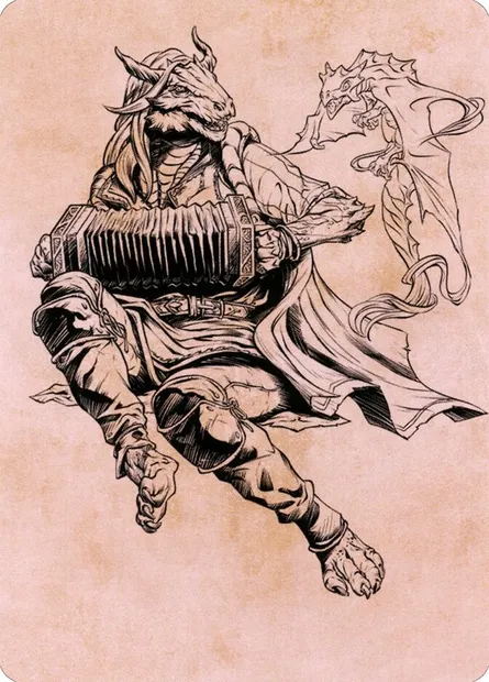Korlessa, Scale Singer // Korlessa, Scale Singer, carte Magic ACLB 68 — extension Battle for Baldur's Gate Art Series