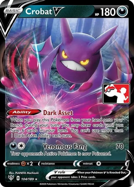 Crobat V, Pokémon card PPS 104 — Play! Pokémon Prize Pack Series set