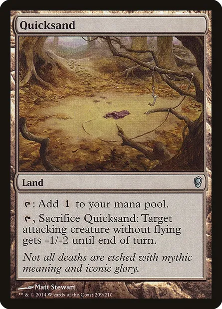 Quicksand, Magic card CNS 209 — Conspiracy set