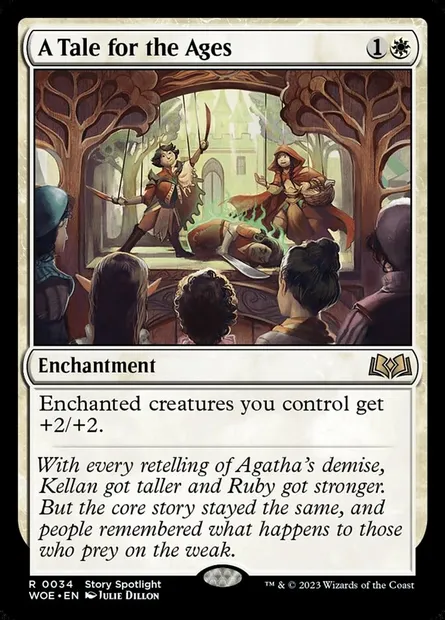 A Tale for the Ages, Magic card WOE 34 — Wilds of Eldraine set