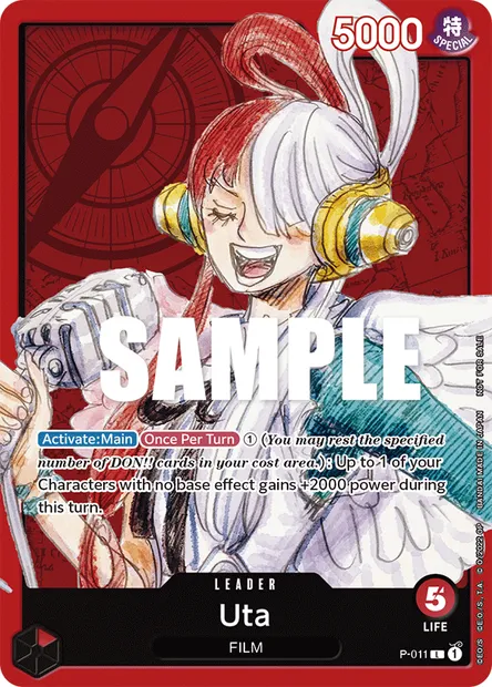 Uta, One Piece card P-011 — Promotion card set