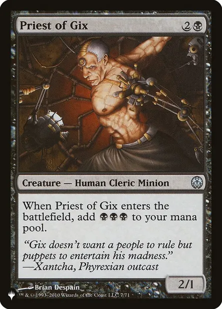Prêtre de Gix, carte Magic PLST DDE-7 — extension The List