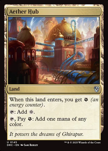Aether Hub, Magic card DRC 145 — Aetherdrift Commander set