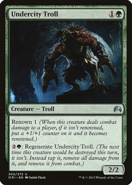 Undercity Troll, Magic card ORI 202 — Magic Origins set
