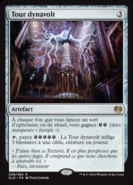 Tour dynavolt, carte Magic KLD 208 — extension Kaladesh