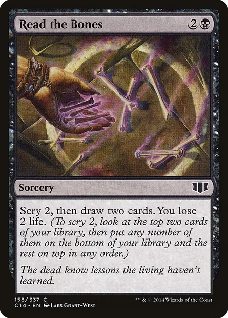 Read the Bones, Magic card C14 158 — Commander 2014 set