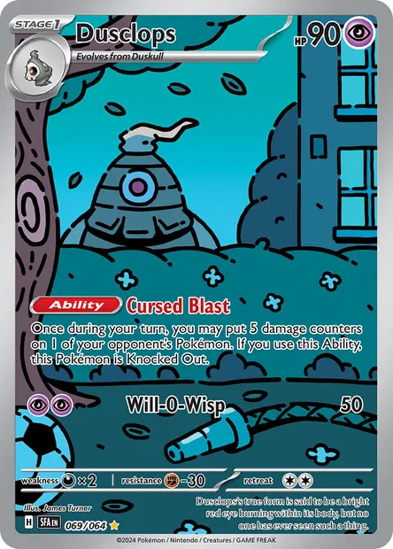 Dusclops, Pokémon card SFA 069 — Shrouded Fable set