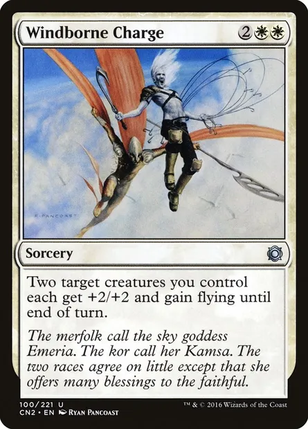 Windborne Charge, Magic card CN2 100 — Conspiracy: Take the Crown set