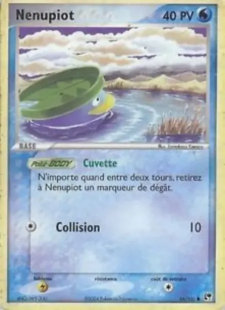 Nénupiot, carte Pokémon SS 66 — extension EX Tempête de sable