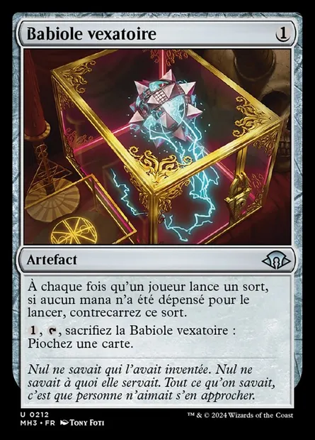 Babiole vexatoire, carte Magic MH3 212 — extension Modern Horizons 3