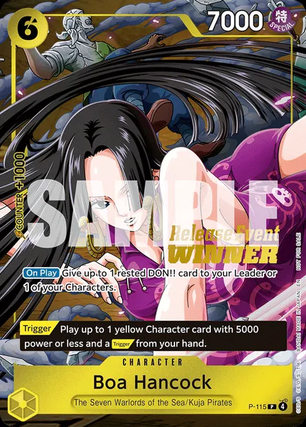 Boa Hancock, One Piece card P-115 — Promotion card set