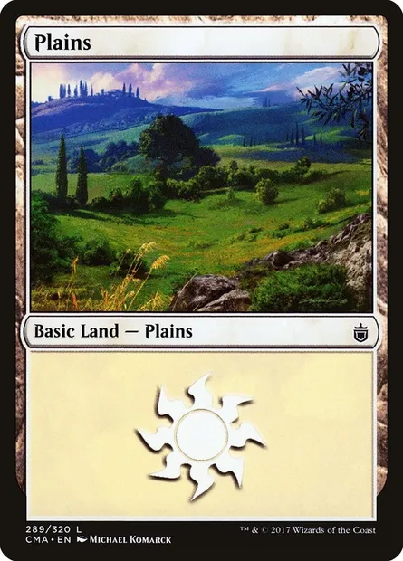 Plains, Magic card CMA 289 — Commander Anthology set