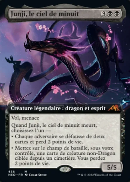 Junji, le ciel de minuit, carte Magic NEO 456 — extension Kamigawa: La Dynastie Néon