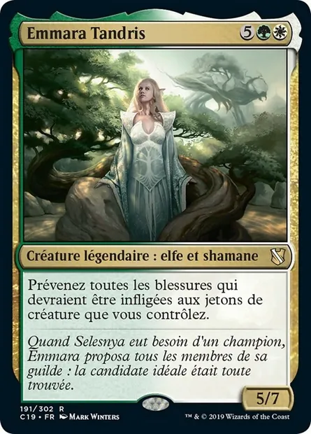 Emmara Tandris, carte Magic C19 191 — extension Commander 2019