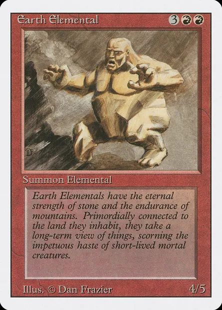Élémental de terre, carte Magic 3ED 146 — extension Revised Edition