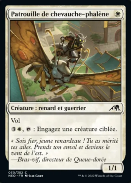 Patrouille de chevauche-phalène, carte Magic NEO 30 — extension Kamigawa: La Dynastie Néon