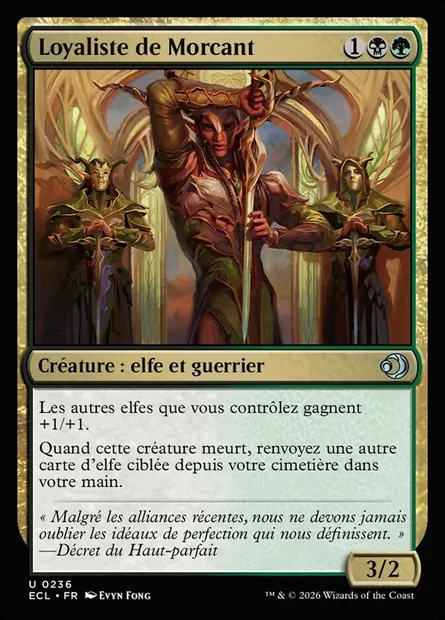 Loyaliste de Morcant, carte Magic ECL 236 — extension Lorwyn Eclipsed