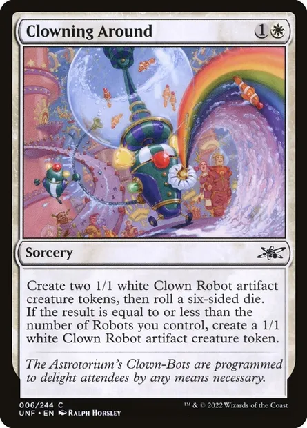 Clowning Around, Magic card UNF 6 — Unfinity set