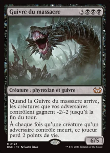Guivre du massacre, carte Magic DSC 147 — extension Duskmourn: House of Horror Commander