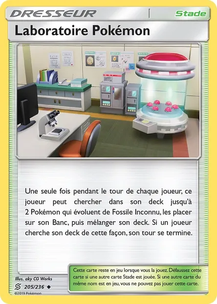 Laboratoire Pokémon, carte Pokémon UNM 205 — extension Harmonie des Esprits