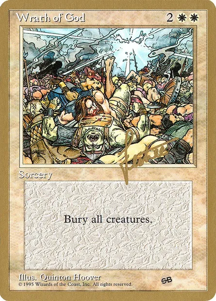 Wrath of God, Magic card PTC bl58sb — Pro Tour Collector Set set