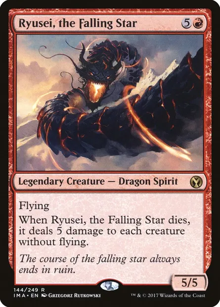 Ryusei, the Falling Star, Magic card IMA 144 — Iconic Masters set
