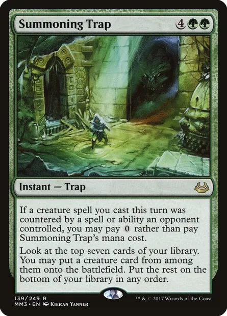 Piège à invocation, carte Magic MM3 139 — extension Modern Masters 2017