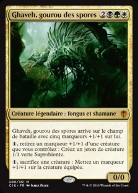 Ghaveh, gourou des spores, carte Magic C16 200 — extension Commander 2016