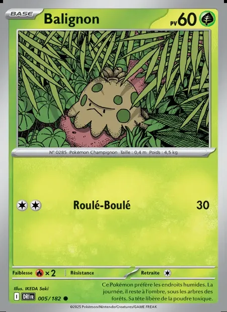 Balignon, carte Pokémon DRI 005 — extension Rivalités Destinées