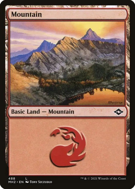 Mountain, Magic card MH2 488 — Modern Horizons 2 set