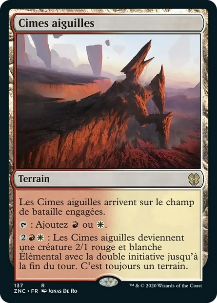 Cimes aiguilles, carte Magic ZNC 137 — extension Zendikar Rising Commander