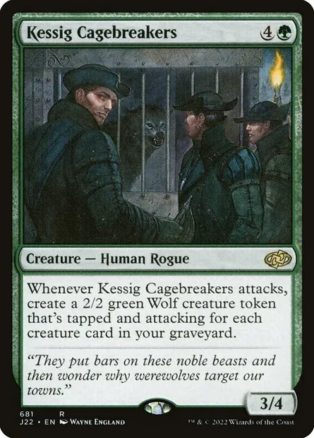 Kessig Cagebreakers, Magic card J22 681 — Jumpstart 2022 set