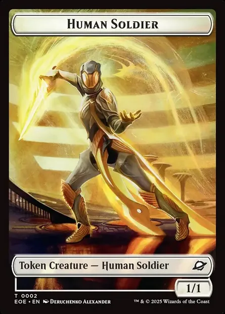 Human Soldier, Magic card TEOE 2 — Edge of Eternities Tokens set