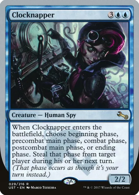 Clocknapper, carte Magic UST 29 — extension Unstable