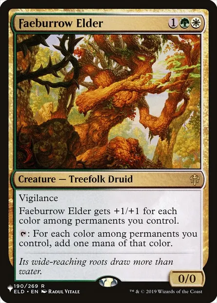 Faeburrow Elder, Magic card PLST ELD-190 — The List set