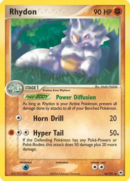 Rhydon, Pokémon card HL 46 — Hidden Legends set