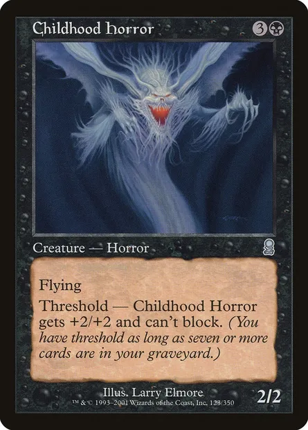 Horreur enfantine, carte Magic ODY 123 — extension Odyssée