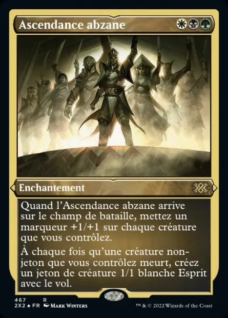 Ascendance abzane, carte Magic 2X2 467 — extension Double Masters 2022