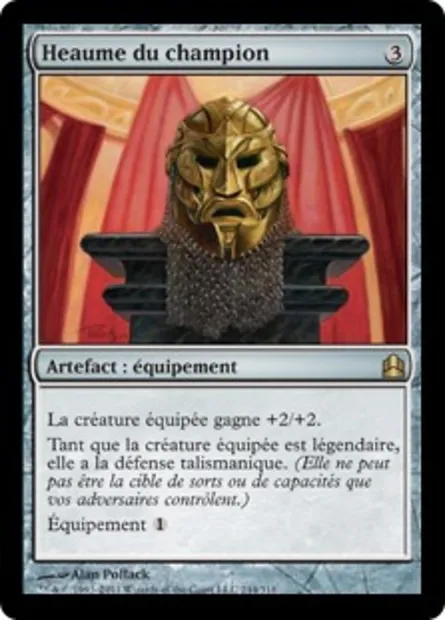 Heaume du champion, carte Magic CMD 244 — extension Commander 2011