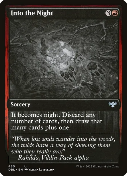 Into the Night, Magic card DBL 430 — Innistrad: Double Feature set