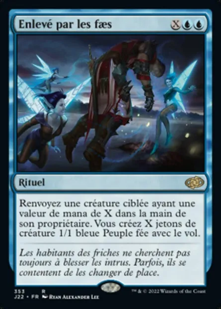Enlevé par les faes, carte Magic J22 353 — extension Jumpstart 2022