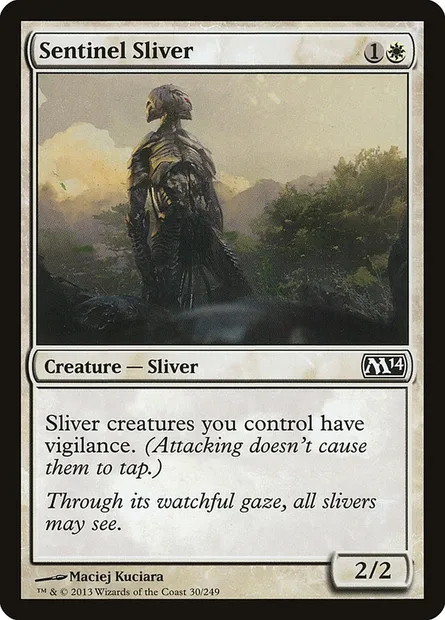 Sentinel Sliver, Magic card M14 30 — Magic 2014 set