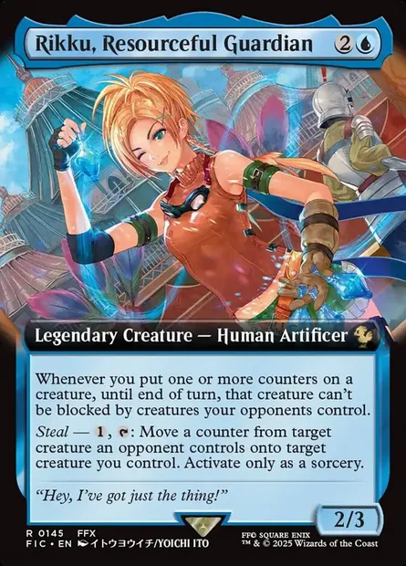 Rikku, Resourceful Guardian, Magic card FIC 145 — Final Fantasy Commander set