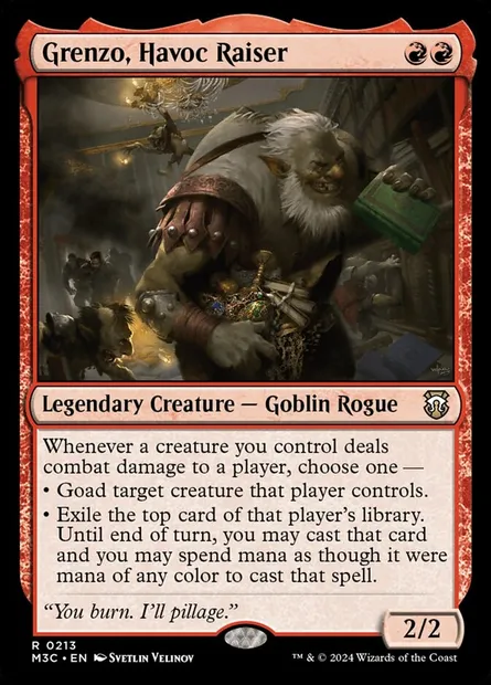 Grenzo, Havoc Raiser, Magic card M3C 213 — Modern Horizons 3 Commander set